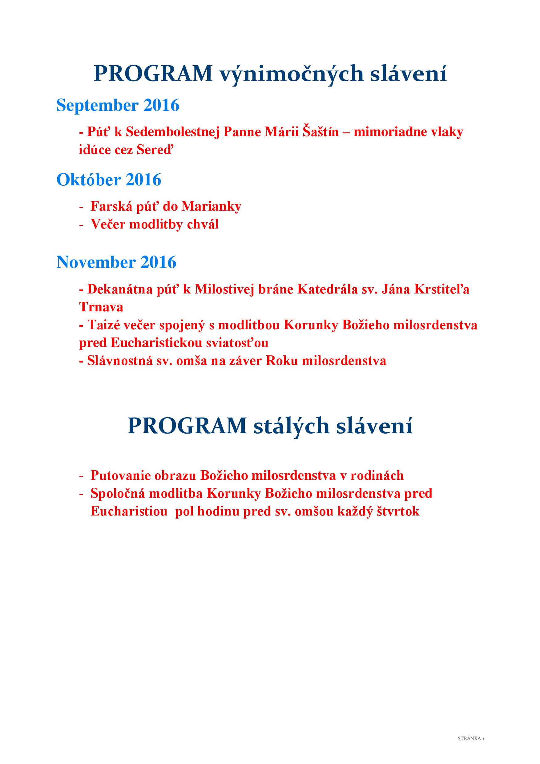 PROGRAM Rok milosrdenstva page 002